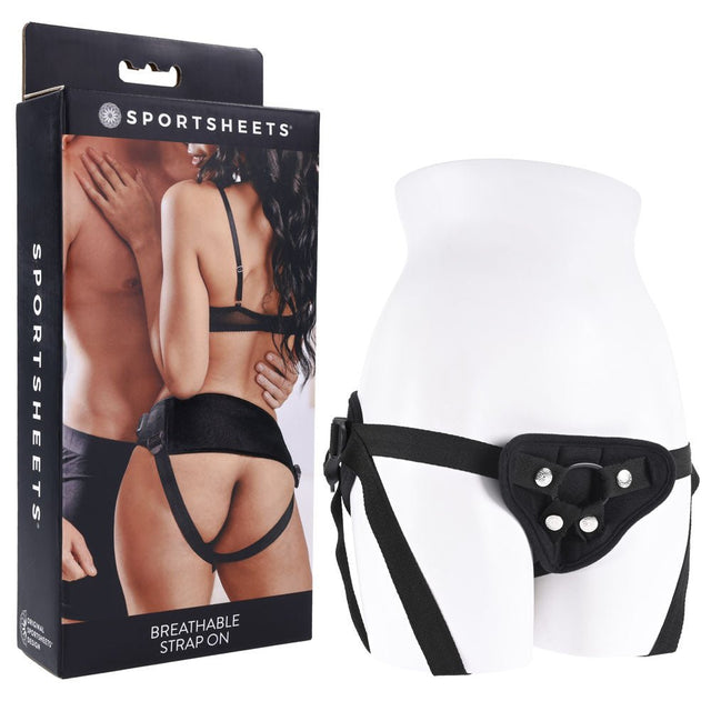 Buy SPORTSHEETS Breathable Strap On - Black Adjustable Strap - On Harness (No Probe Included) at NZ’s Mega Adult Toys Store. Discover premium sex toys with discreet shipping at the best price in NZ