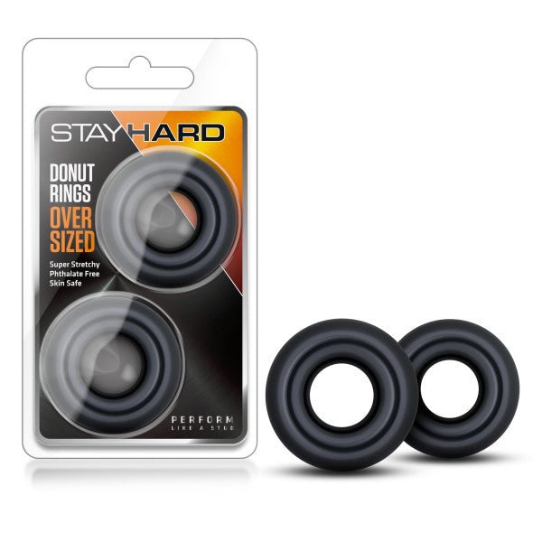 Buy Stay Hard - Donut Rings Oversized - Black Large Cock Rings - Set of 2 at NZ’s Mega Adult Toys Store. Discover premium sex toys with discreet shipping at the best price in NZ