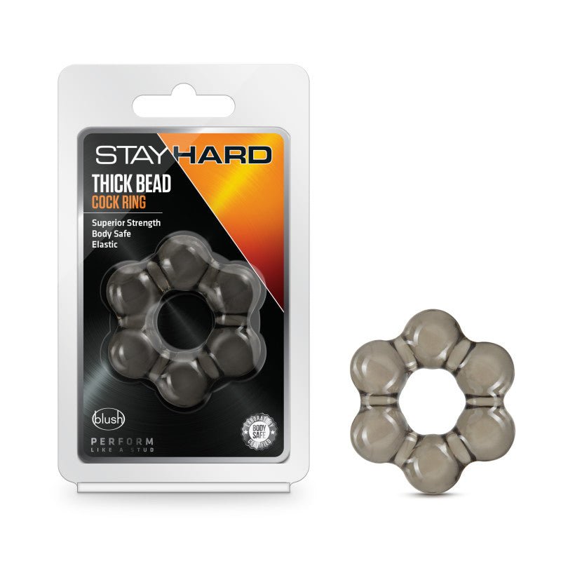 Buy Stay Hard Thick Bead Cock Ring - Black Cock Ring at NZ’s Mega Adult Toys Store. Discover premium sex toys with discreet shipping at the best price in NZ