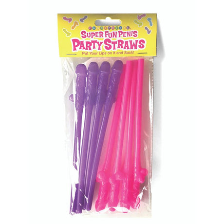 Buy Super Fun Penis Party Straws - Pink/Purple Dicky Straws - Set of 8 at NZ’s Mega Adult Toys Store. Discover premium sex toys with discreet shipping at the best price in NZ