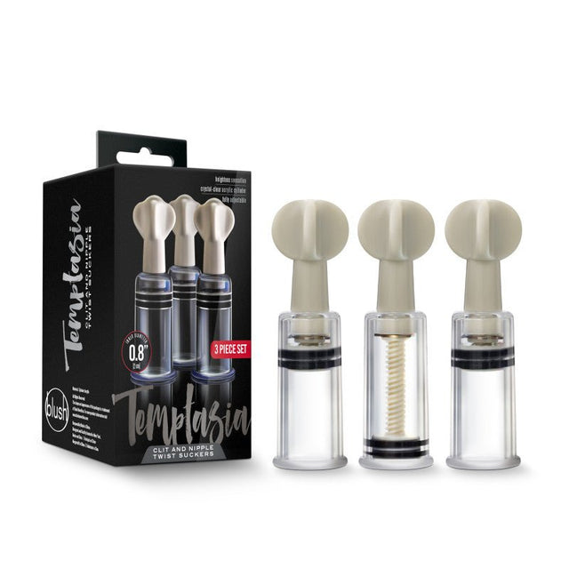 Buy Temptasia Clit & Nipple Twist Suckers - Clear Suckers - Set of 3 at NZ’s Mega Adult Toys Store. Discover premium sex toys with discreet shipping at the best price in NZ