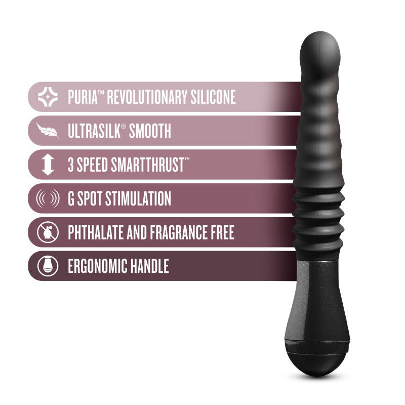 Buy Temptasia Lazarus Thrusting Dildo - Black 25.4 cm USB Rechargeable Thrusting Dildo at NZ’s Mega Adult Toys Store. Discover premium sex toys with discreet shipping at the best price in NZ