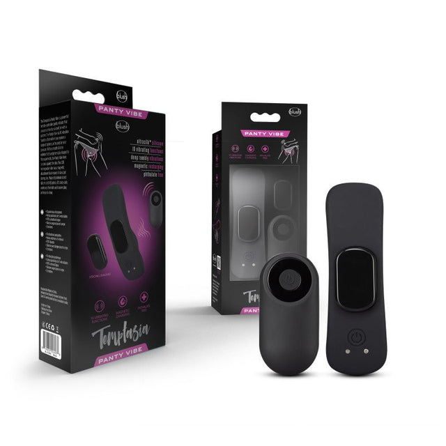 Buy Temptasia Remote Control Panty Vibe - Black USB Rechargeable Panty Vibe at NZ’s Mega Adult Toys Store. Discover premium sex toys with discreet shipping at the best price in NZ