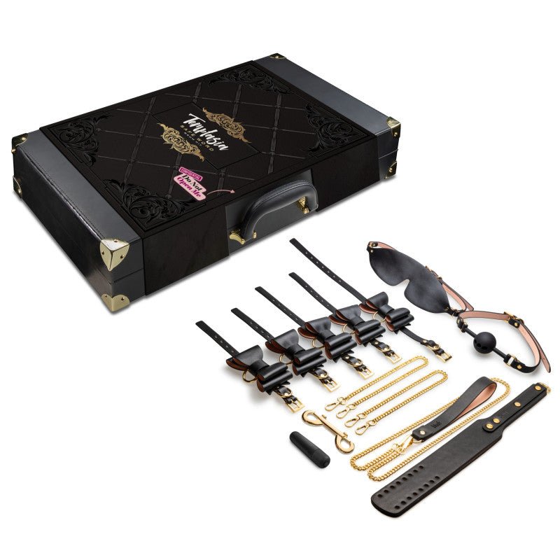 Buy Temptasia Safe Word Bondage Kit with Suitcase - 9 Piece Bondage Set at NZ’s Mega Adult Toys Store. Discover premium sex toys with discreet shipping at the best price in NZ