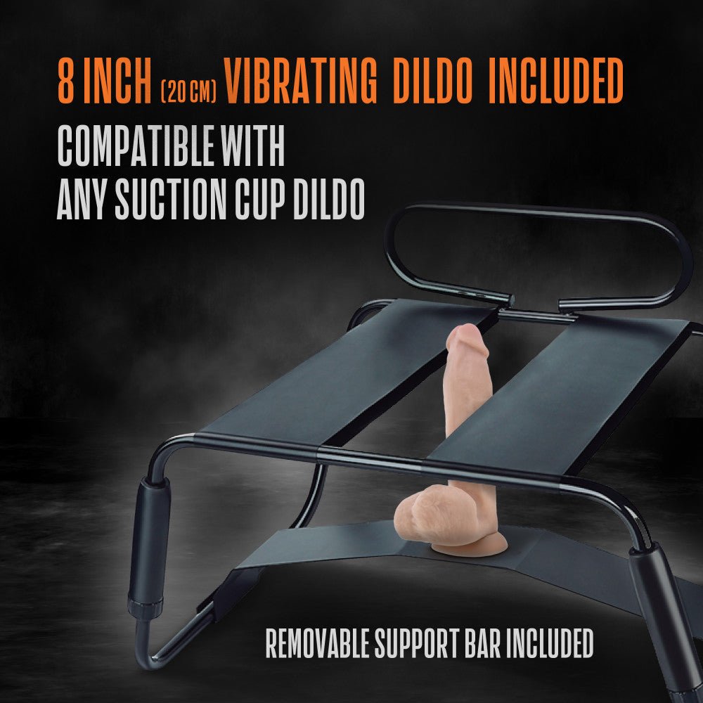 Buy Temptasia Surrender Sex Chair - Black Sex Stool With Vibrating Dildo at NZ’s Mega Adult Toys Store. Discover premium sex toys with discreet shipping at the best price in NZ