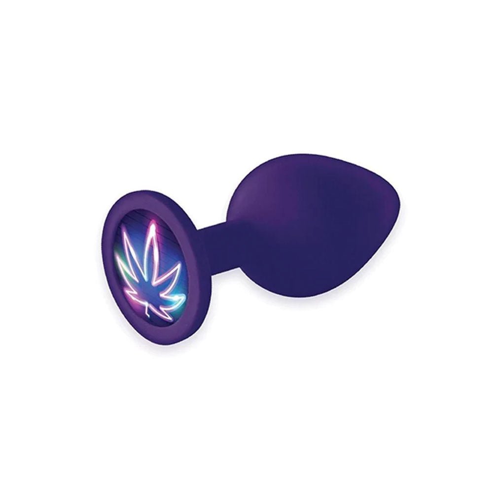 Buy The 9's Booty Talk - Neon Leaf - Purple Butt Plug at NZ’s Mega Adult Toys Store. Discover premium sex toys with discreet shipping at the best price in NZ