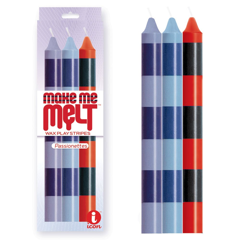 Buy The 9's Make Me Melt Drip Candle 3 - Pk, Passionettes - Passion Coloured Drip Candles - 3 Pack at NZ’s Mega Adult Toys Store. Discover premium sex toys with discreet shipping at the best price in NZ