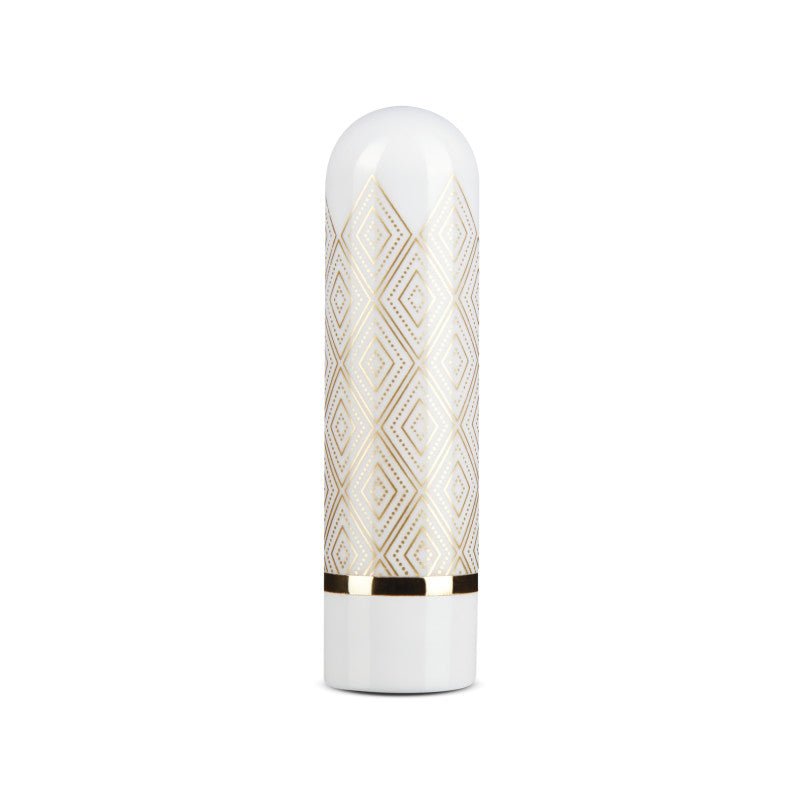 Buy The Collection Glitzy Deco - White/Gold 6.4 cm (2.5'') USB Rechargeable Bullet at NZ’s Mega Adult Toys Store. Discover premium sex toys with discreet shipping at the best price in NZ