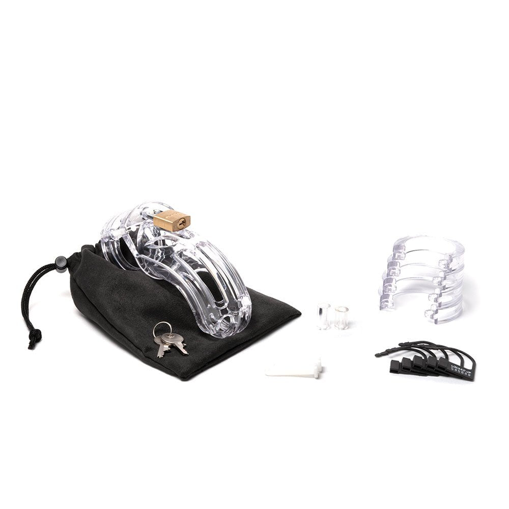 Buy The Curve Chastity Cock Cage Kit - Clear - Clear 3.75 Inch Cock Cage Kit at NZ’s Mega Adult Toys Store. Discover premium sex toys with discreet shipping at the best price in NZ