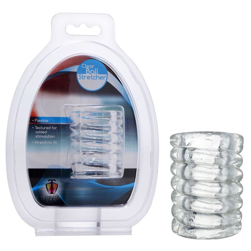 Buy Trinity Spiral Ball Stretcher - Clear Ball Stretcher Ring at NZ’s Mega Adult Toys Store. Discover premium sex toys with discreet shipping at the best price in NZ