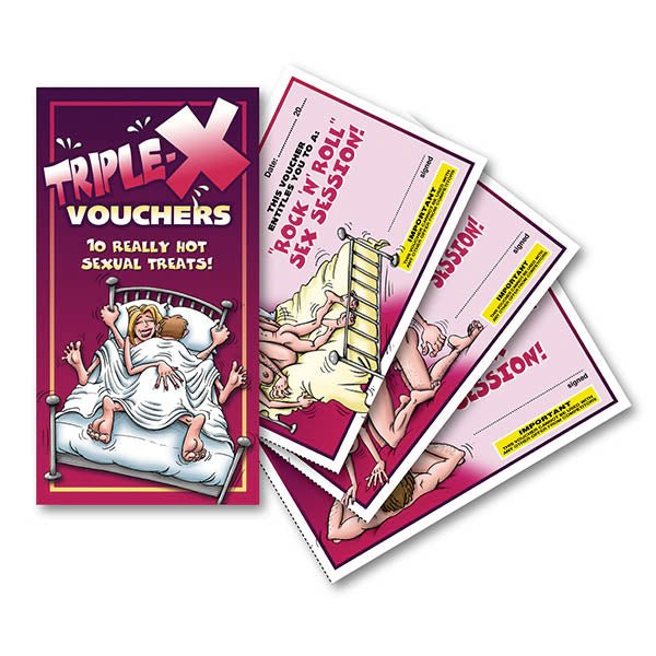 Buy Triple - X Vouchers - Set of 10 Vouchers at NZ’s Mega Adult Toys Store. Discover premium sex toys with discreet shipping at the best price in NZ