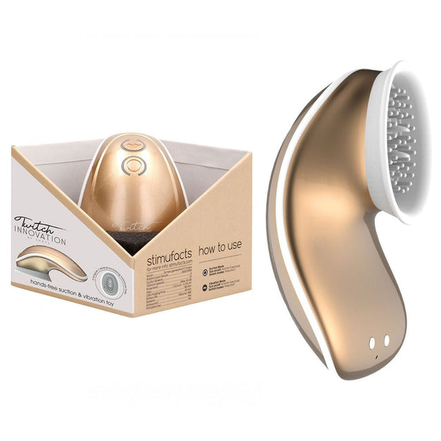 Buy Twitch 1 - Gold - Gold USB Rechargeable Suction Vibrator at NZ’s Mega Adult Toys Store. Discover premium sex toys with discreet shipping at the best price in NZ