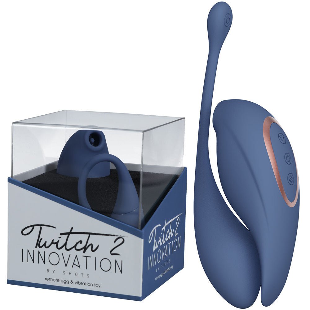 Buy Twitch 2 - Blue - Blue US Rechargeable Suction Vibrator with Remote Vibrating Egg at NZ’s Mega Adult Toys Store. Discover premium sex toys with discreet shipping at the best price in NZ