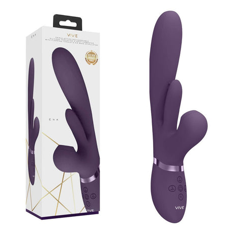 Buy VIVE Ena - Purple - Purple 25 cm USB Rechargeable Thrusting Vibrator with Air Wave Stimulator at NZ’s Mega Adult Toys Store. Discover premium sex toys with discreet shipping at the best price in NZ