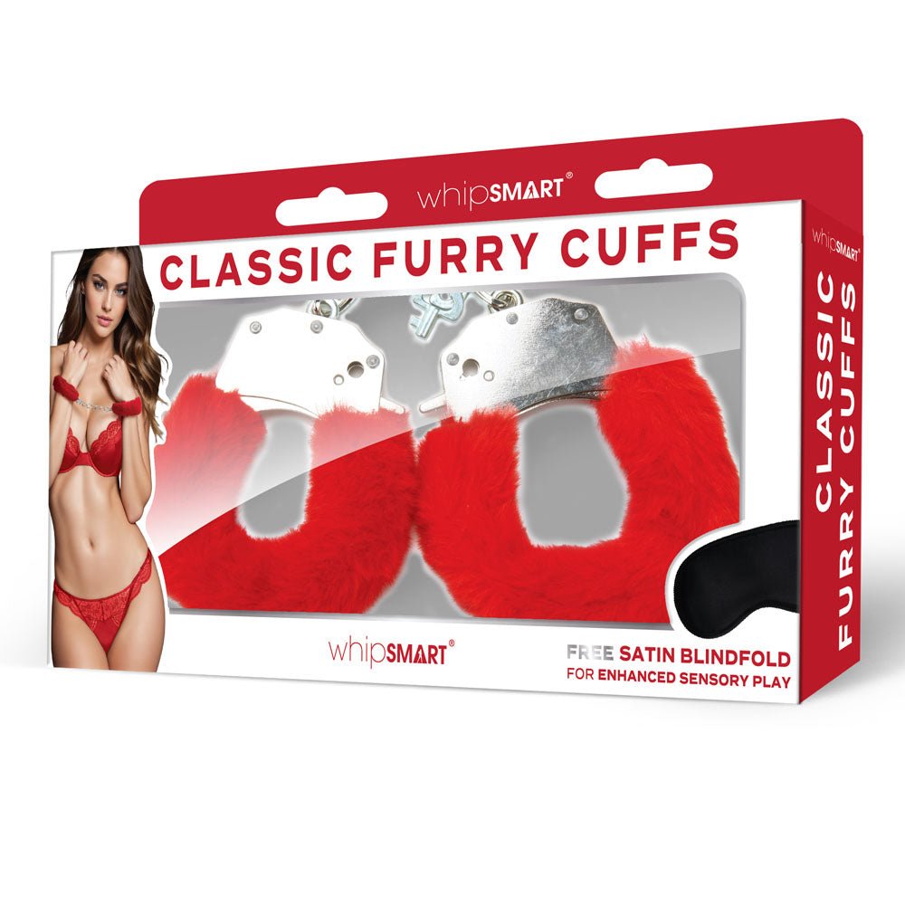 Buy WhipSmart Classic Furry Cuffs - Red - Red Furry Restraints with Bonus Eye Mask at NZ’s Mega Adult Toys Store. Discover premium sex toys with discreet shipping at the best price in NZ