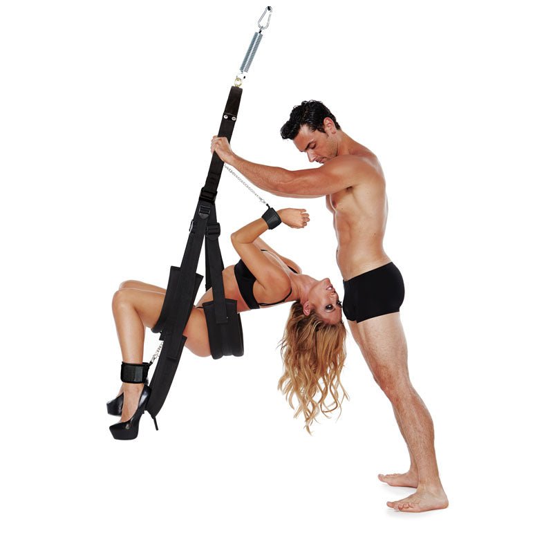 Buy WhipSmart Fantasy Bondage Swing - Black Swing at NZ’s Mega Adult Toys Store. Discover premium sex toys with discreet shipping at the best price in NZ