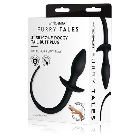 Buy WhipSmart Furry Tales 3'' Silicone Doggy Tail Butt Plug - Black 7.6 cm Butt Plug with Doggy Tail at NZ’s Mega Adult Toys Store. Discover premium sex toys with discreet shipping at the best price in NZ