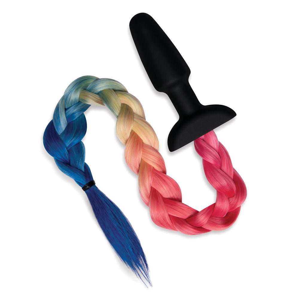 Buy WhipSmart Furry Tales Silicone Rainbow Tail - Black 8.9 cm Butt Plug with Rainbow Tail at NZ’s Mega Adult Toys Store. Discover premium sex toys with discreet shipping at the best price in NZ