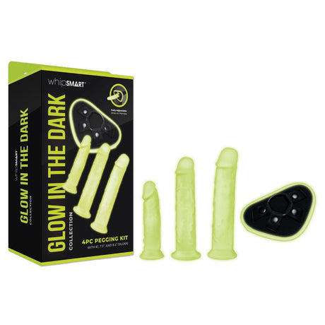 Buy WhipSmart Glow In The Dark 4pc Pegging Kit - Glow In Dark Strap - On Kit at NZ’s Mega Adult Toys Store. Discover premium sex toys with discreet shipping at the best price in NZ