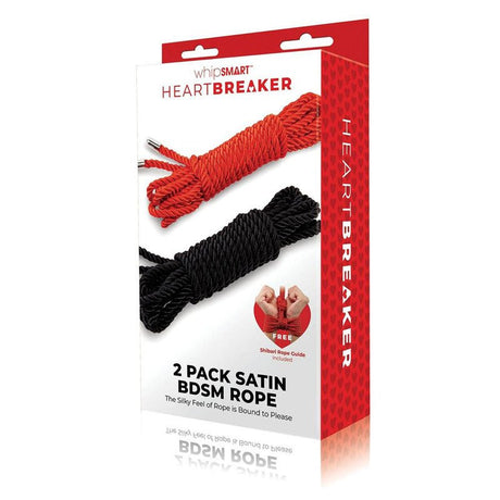 Buy WhipSmart Heartbreaker 2 Pack Satin BDSM Rope - Black & Red Ropes - Set of 2 at NZ’s Mega Adult Toys Store. Discover premium sex toys with discreet shipping at the best price in NZ