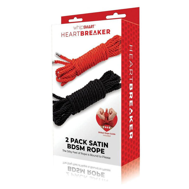 Buy WhipSmart Heartbreaker 2 Pack Satin BDSM Rope - Black & Red Ropes - Set of 2 at NZ’s Mega Adult Toys Store. Discover premium sex toys with discreet shipping at the best price in NZ