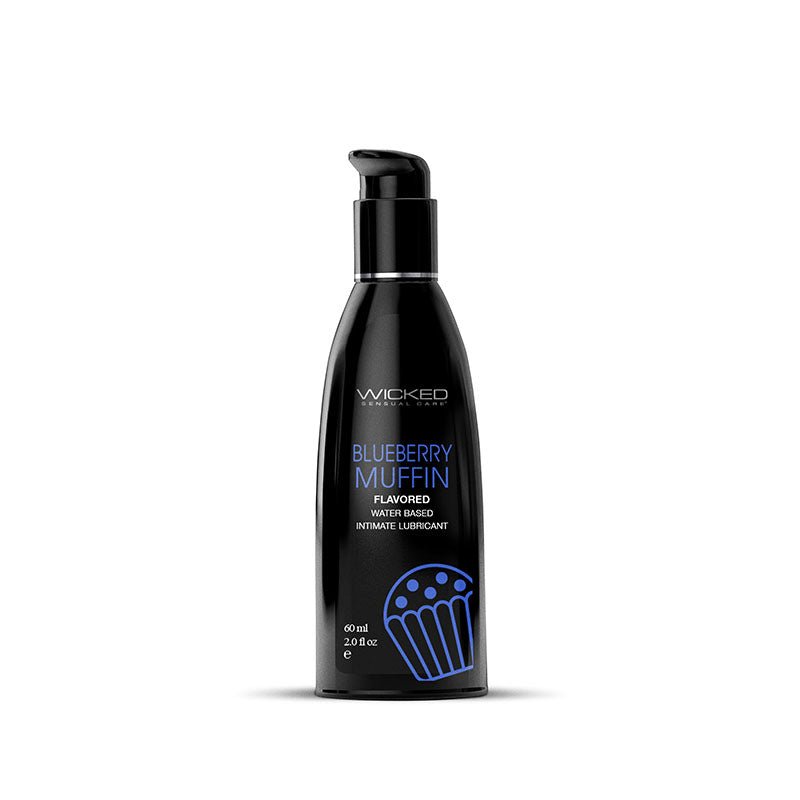 Buy Wicked Aqua Blueberry Muffin - Blueberry Muffin Flavoured Water Based Lubricant - 60 ml (2 oz) Bottle at NZ’s Mega Adult Toys Store. Discover premium sex toys with discreet shipping at the best price in NZ