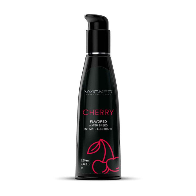 Buy Wicked Aqua Cherry - Cherry Flavoured Water Based Lubricant - 120 ml (4 oz) Bottle at NZ’s Mega Adult Toys Store. Discover premium sex toys with discreet shipping at the best price in NZ