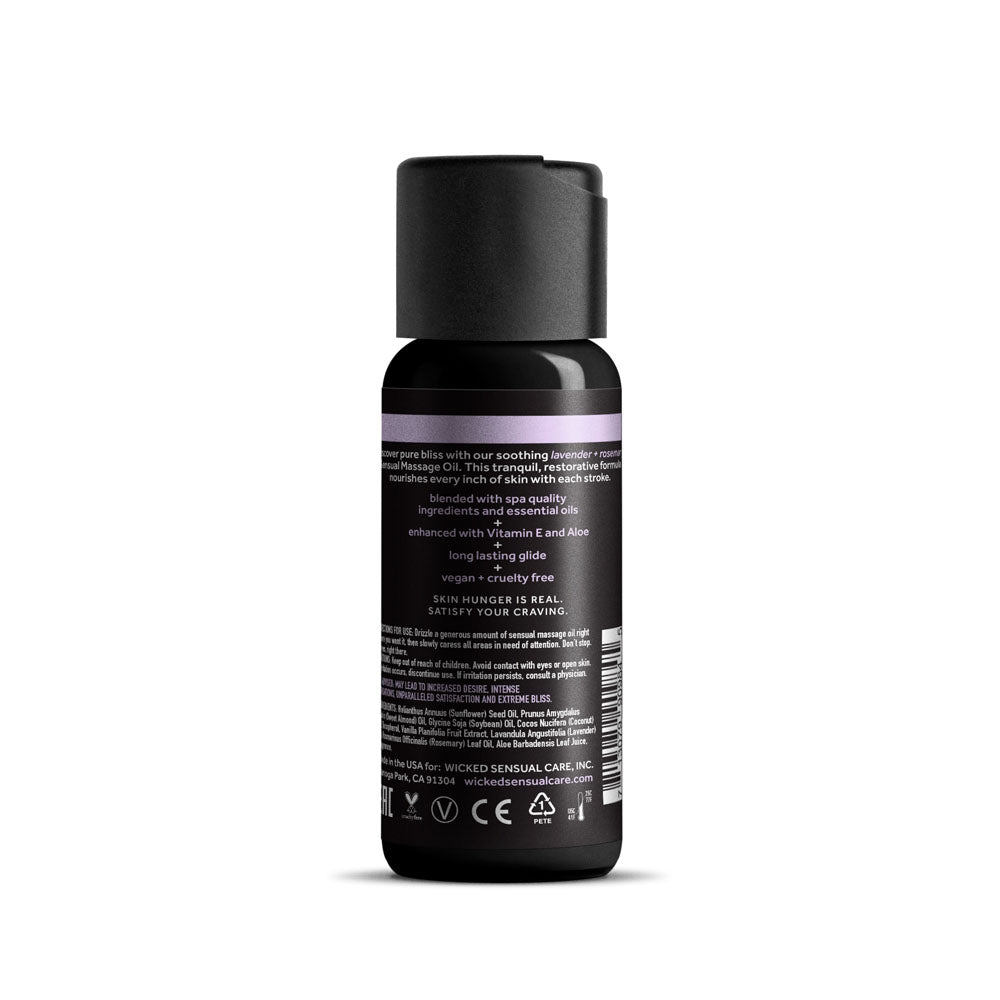 Buy Wicked Sensual Massage Oil - Lavender + Rosemary - Lavender and Rosemary Scented Massage Oil - 120 ml Tube at NZ’s Mega Adult Toys Store. Discover premium sex toys with discreet shipping at the best price in NZ