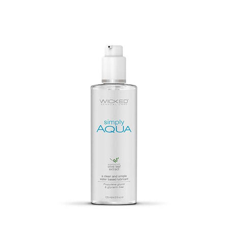 Buy Wicked Simply Aqua - Water Based Lubricant - 120 ml (4 oz) Bottle at NZ’s Mega Adult Toys Store. Discover premium sex toys with discreet shipping at the best price in NZ