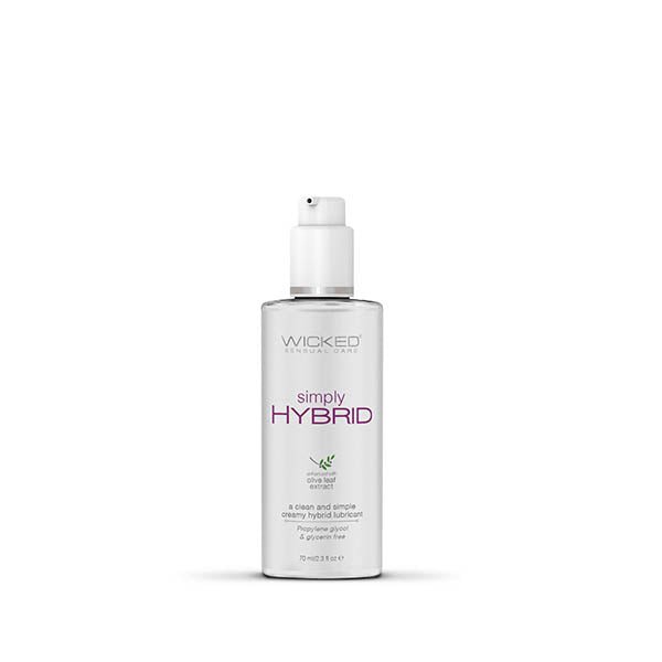 Buy Wicked Simply Hybrid - Water & Silicone Blended Lubricant - 70 ml (2.3 oz) Bottle at NZ’s Mega Adult Toys Store. Discover premium sex toys with discreet shipping at the best price in NZ