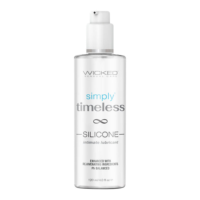 Buy Wicked Simply Timeless Silicone - Silicone Based Lubricant - 120 ml (4 oz) Bottle at NZ’s Mega Adult Toys Store. Discover premium sex toys with discreet shipping at the best price in NZ