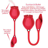 Buy Wild Rose Suction & Bullet - Red USB Rechargeable Air Pulse & Bullet Stimulator at NZ’s Mega Adult Toys Store. Discover premium sex toys with discreet shipping at the best price in NZ