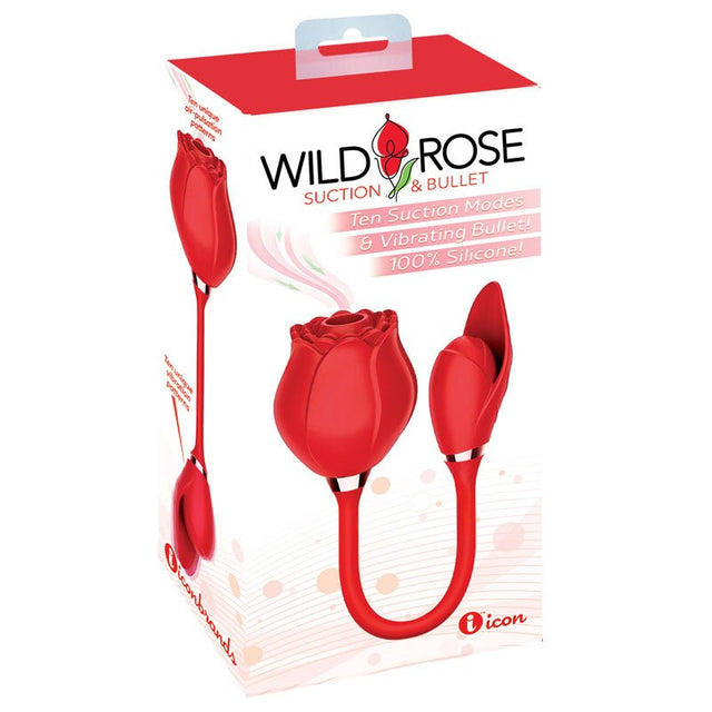 Buy Wild Rose Suction & Bullet - Red USB Rechargeable Air Pulse & Bullet Stimulator at NZ’s Mega Adult Toys Store. Discover premium sex toys with discreet shipping at the best price in NZ