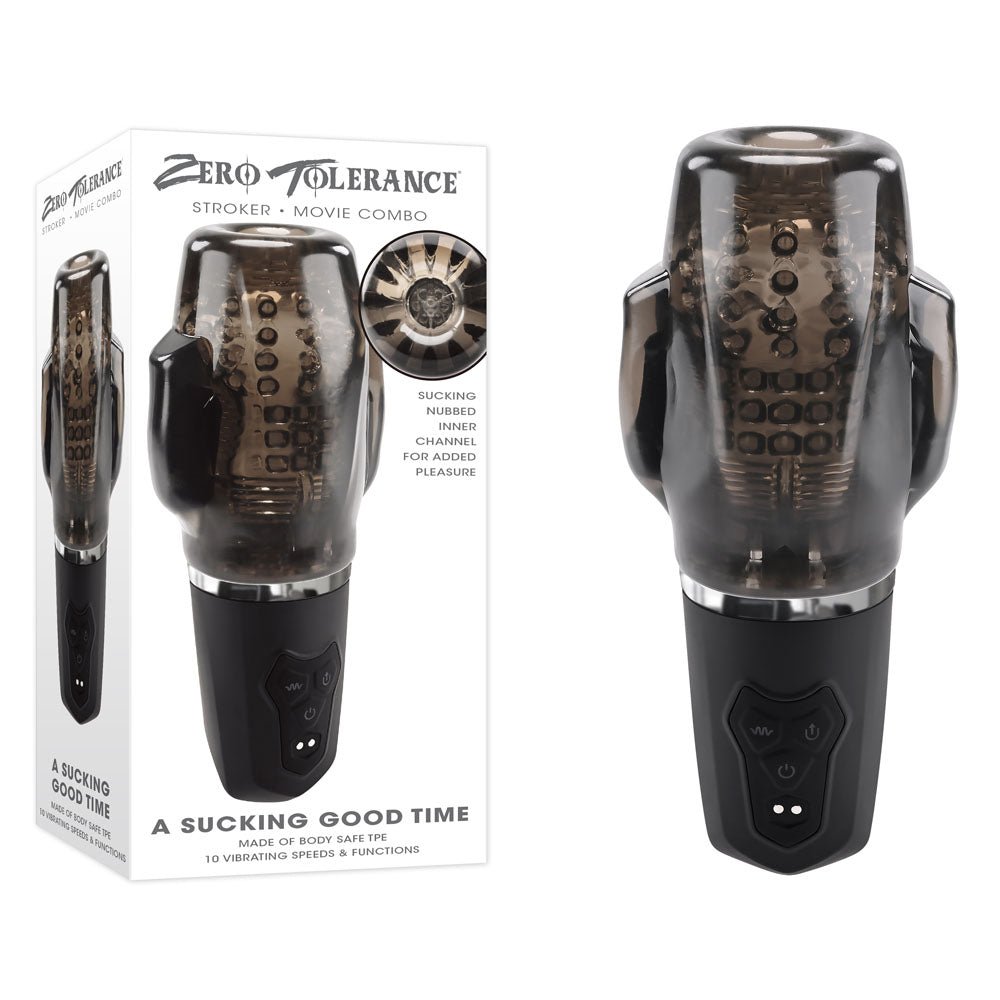 Buy Zero Tolerance A SUCKING GOOD TIME - USB Rechargeable Sucking & Vibrating Stroker at NZ’s Mega Adult Toys Store. Discover premium sex toys with discreet shipping at the best price in NZ