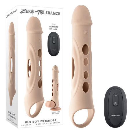 Buy Zero Tolerance BIG BOY EXTENDER - Light - Flesh USB Rechargeable Vibrating Penis Extension Sleeve at NZ’s Mega Adult Toys Store. Discover premium sex toys with discreet shipping at the best price in NZ