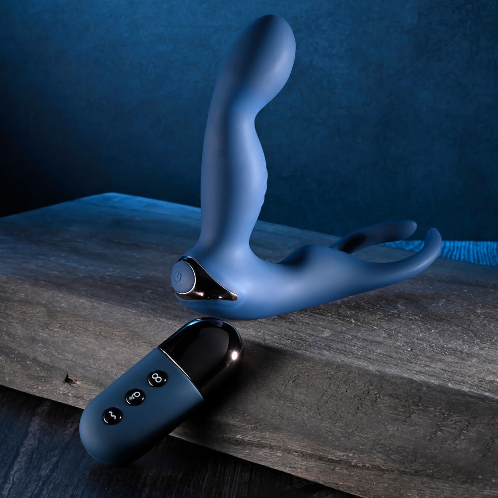 Buy Zero Tolerance BY ALL MEANS - Blue 13.4 cm USB Rechargeable Prostate Massager with Cock Ring at NZ’s Mega Adult Toys Store. Discover premium sex toys with discreet shipping at the best price in NZ