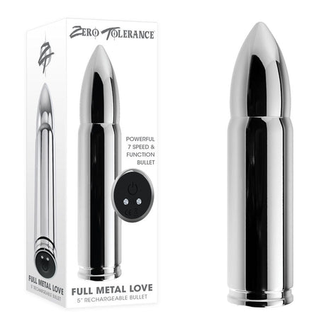 Buy Zero Tolerance Full Metal Love - Metallic 15 cm USB Rechargeable Bullet at NZ’s Mega Adult Toys Store. Discover premium sex toys with discreet shipping at the best price in NZ