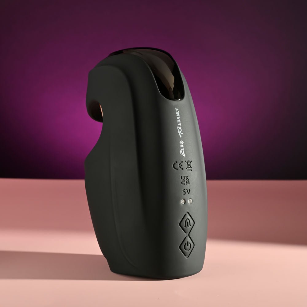 Buy Zero Tolerance LICK THE TIP - Black USB Rechargeable Vibrating & Flicking Masturbator at NZ’s Mega Adult Toys Store. Discover premium sex toys with discreet shipping at the best price in NZ