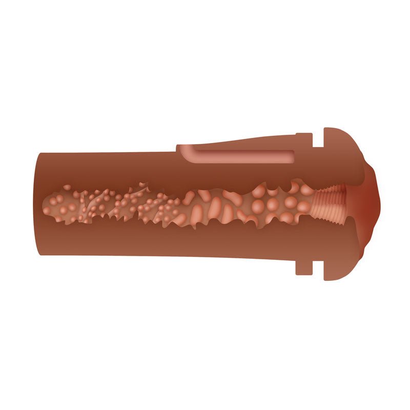 Buy Zero Tolerance POP ON THE GO Dark - Brown Vagina Masturbator at NZ’s Mega Adult Toys Store. Discover premium sex toys with discreet shipping at the best price in NZ