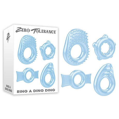 Buy Zero Tolerance Ring A Ding Ding - Clear Cock Rings - Set of 4 at NZ’s Mega Adult Toys Store. Discover premium sex toys with discreet shipping at the best price in NZ