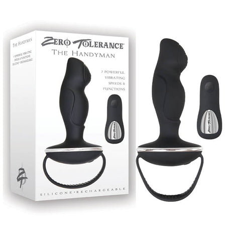 Buy Zero Tolerance The Handyman - Black USB Rechargeable Vibrating Anal Plug with Remote at NZ’s Mega Adult Toys Store. Discover premium sex toys with discreet shipping at the best price in NZ