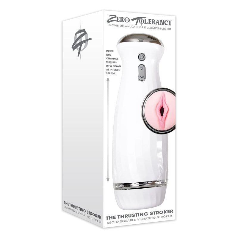 Buy Zero Tolerance The Thrusting Stroker - White USB Rechargeable Thrusting Masturbator at NZ’s Mega Adult Toys Store. Discover premium sex toys with discreet shipping at the best price in NZ