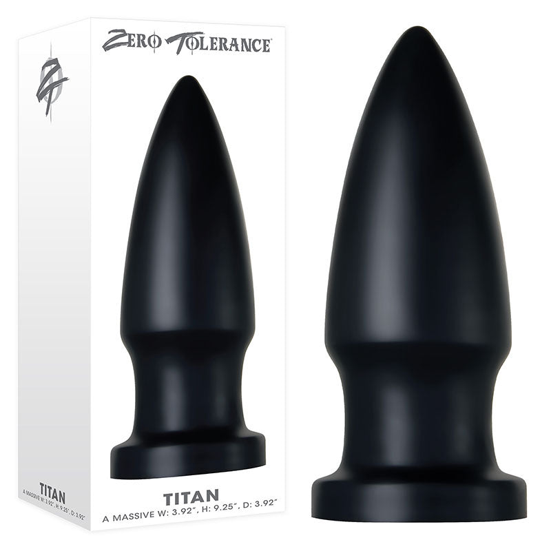 Buy Zero Tolerance The Titan - Black Giant Butt Plug at NZ’s Mega Adult Toys Store. Discover premium sex toys with discreet shipping at the best price in NZ