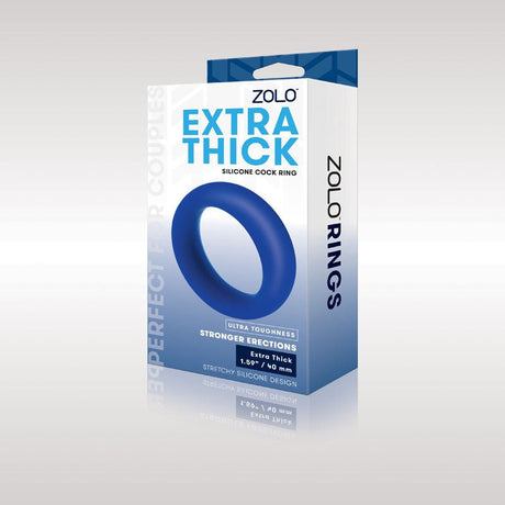 Buy Zolo Extra Thick Silicone Cock Ring - Blue 40 mm Cock Ring at NZ’s Mega Adult Toys Store. Discover premium sex toys with discreet shipping at the best price in NZ