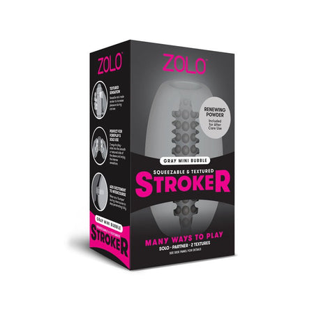 Buy Zolo Grey Mini Bubble Stroker - Grey Mini Stroker at NZ’s Mega Adult Toys Store. Discover premium sex toys with discreet shipping at the best price in NZ