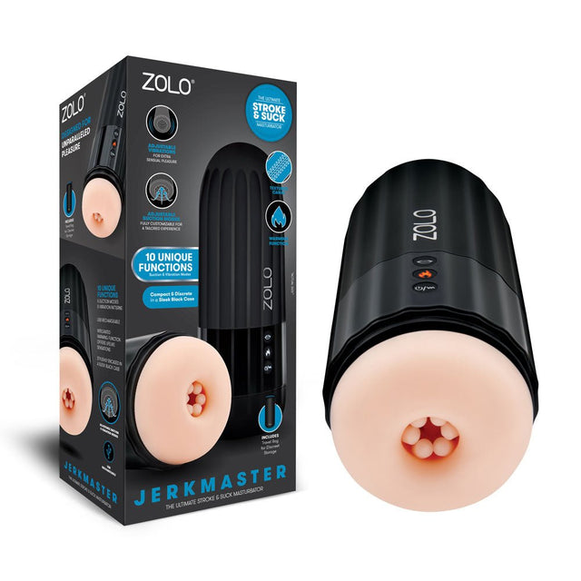 Buy Zolo Jerkmaster - USB Rechargeable Stroking & Sucking Masturbator at NZ’s Mega Adult Toys Store. Discover premium sex toys with discreet shipping at the best price in NZ