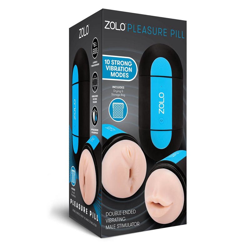 Buy Zolo Pleasure Pill - Double Ended USB Rechargeable Stroker at NZ’s Mega Adult Toys Store. Discover premium sex toys with discreet shipping at the best price in NZ